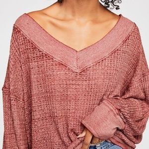 Free People South Side Thermal Cinnamon
